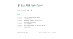 Desktop Screenshot of erhanbaris.com