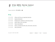 Tablet Screenshot of erhanbaris.com